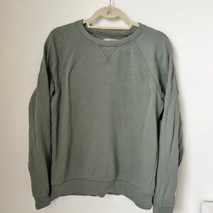 Everlane The French Terry Crew Sweatshirt Sage Green Size S